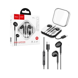 Hoco Earphones M1 Max Crystal for Type C with Mic 1.2m Black Hoco Earphones M1 Max Crystal for Type C with Mic 1.2m Black